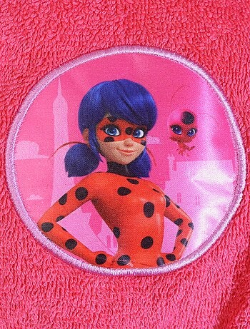 Peignoir enfant à capuche 100% coton, MIRACULOUS LADYBUG SPARKLE