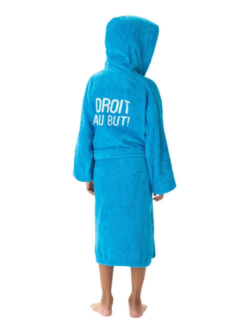 Peignoir enfant à capuche brodé 100% coton, OM ALLEZ - Kiabi Peignoir enfant à capuche brodé 100% coton, OM ALLEZ - Kiabi
