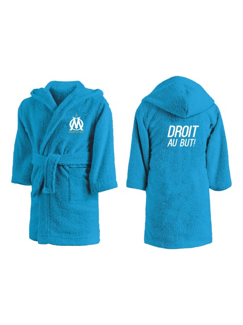 Peignoir enfant à capuche brodé 100% coton, OM ALLEZ - Kiabi Peignoir enfant à capuche brodé 100% coton, OM ALLEZ - Kiabi