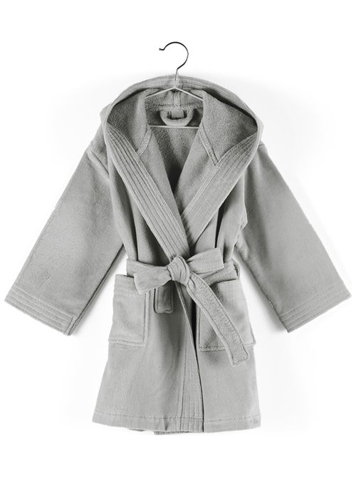 Peignoir enfant à capuche COOL en velours - Kiabi
