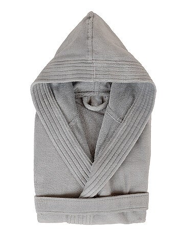 Peignoir enfant à capuche COOL en velours Capuche