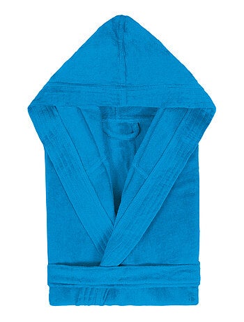 Peignoir enfant à capuche COOL en velours Capuche