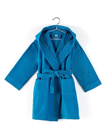 Peignoir enfant à capuche COOL en velours Capuche
