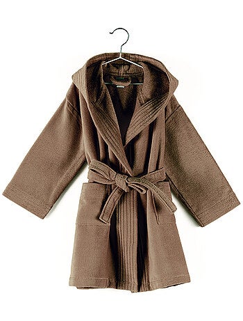 Peignoir enfant à capuche COOL en velours Capuche