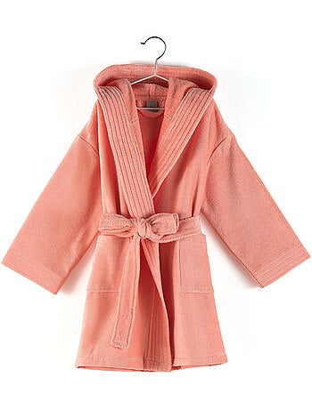 Peignoir enfant à capuche COOL en velours Capuche