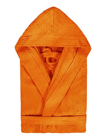 Peignoir enfant à capuche COOL en velours Capuche
