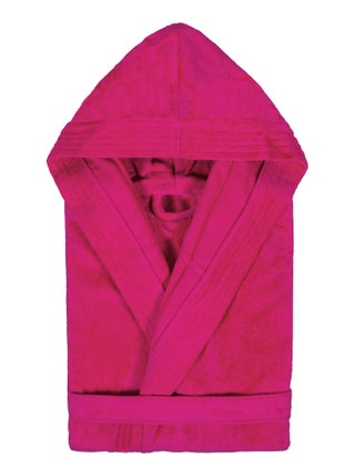 Peignoir enfant à capuche COOL en velours Capuche