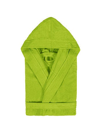 Peignoir enfant à capuche COOL en velours Capuche