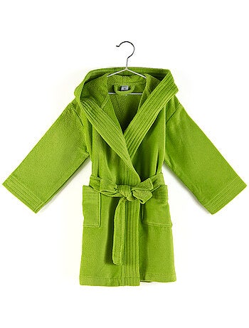 Peignoir enfant à capuche COOL en velours Capuche