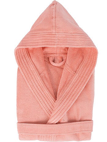 Peignoir enfant à capuche COOL en velours