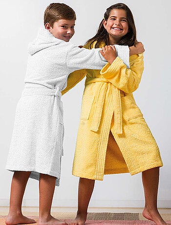 Peignoir enfant à capuche PURE