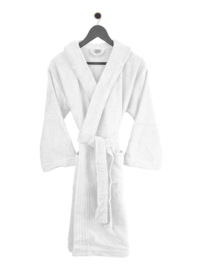 Peignoir enfant à capuche PURE Blanc - Kiabi