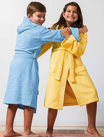 Peignoir enfant à capuche PURE