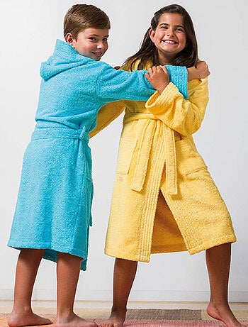 Peignoir enfant à capuche PURE