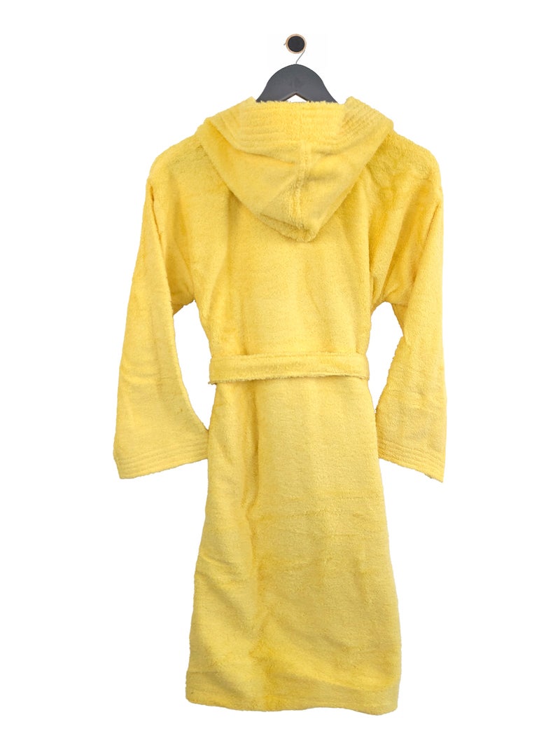 Peignoir enfant à capuche PURE Jaune - Kiabi