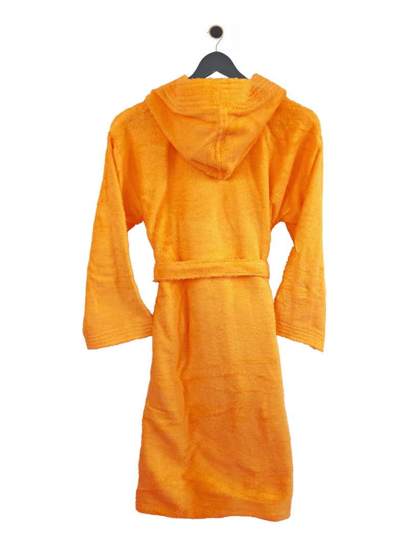 Peignoir enfant à capuche PURE Jaune or - Kiabi