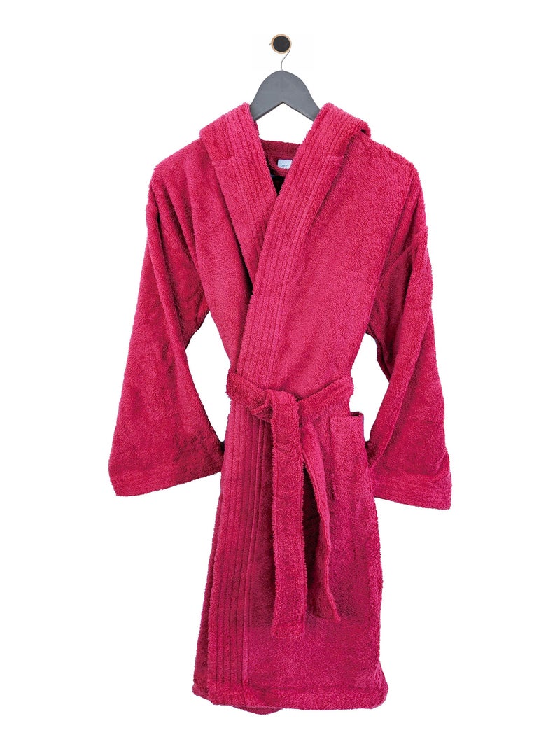 Peignoir enfant à capuche PURE Rose fushia - Kiabi