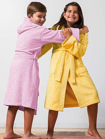 Peignoir enfant à capuche PURE