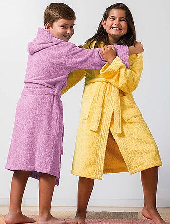 Peignoir enfant à capuche PURE