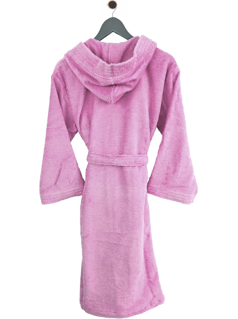 Peignoir enfant à capuche PURE Rose parme - Kiabi