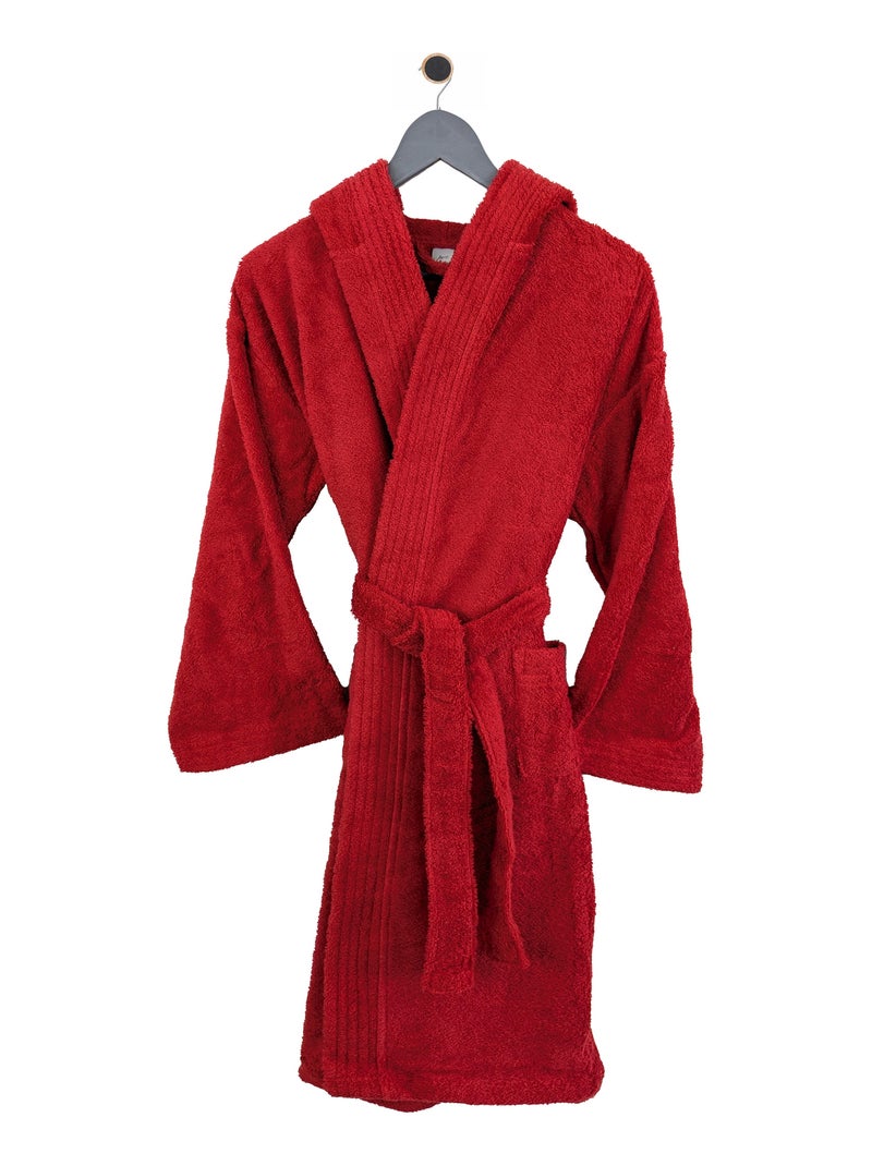 Peignoir enfant à capuche PURE Rouge - Kiabi