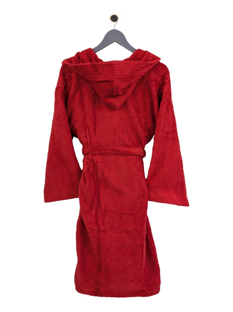 Peignoir enfant à capuche PURE Rouge - Kiabi