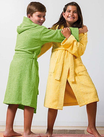 Peignoir enfant à capuche PURE