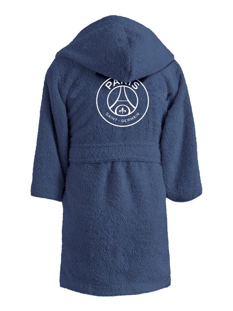 Peignoir enfant brodé 100% coton, PSG PARISIAN Bleu - Kiabi