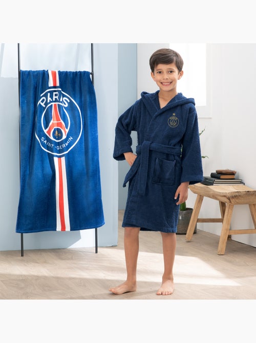 Peignoir enfant brodé 100% coton, PSG VAINQUEURS - Kiabi Peignoir enfant brodé 100% coton, PSG VAINQUEURS - Kiabi