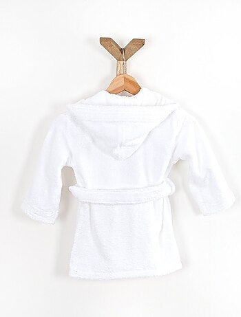 Peignoir enfant capuche en coton bouclette éponge COCOON