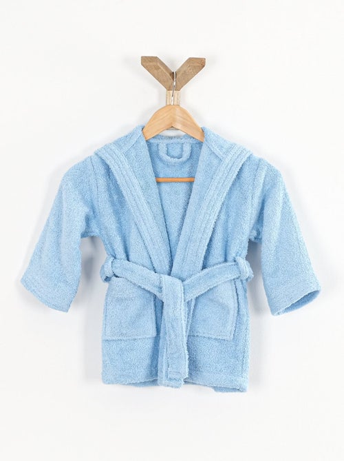 Peignoir enfant capuche en coton bouclette éponge COCOON - Kiabi