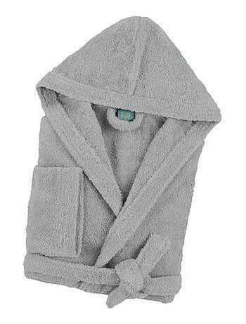 Peignoir enfant capuche en coton bouclette éponge COCOON