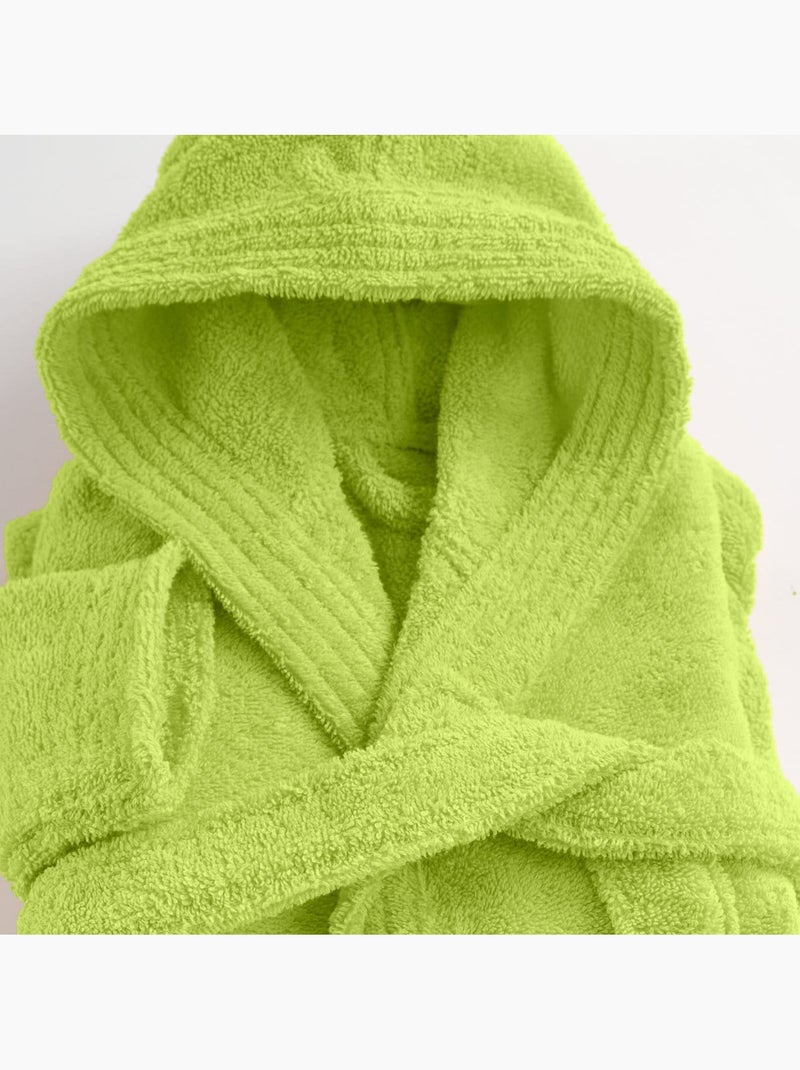 Peignoir enfant capuche en coton bouclette éponge COCOON Gris - Kiabi