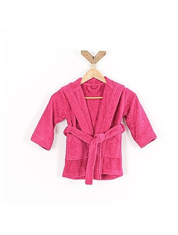 Peignoir enfant capuche en coton bouclette éponge COCOON