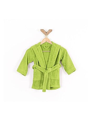Peignoir enfant capuche en coton bouclette éponge COCOON