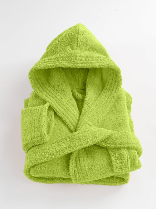 Peignoir enfant capuche en coton bouclette éponge COCOON - Kiabi