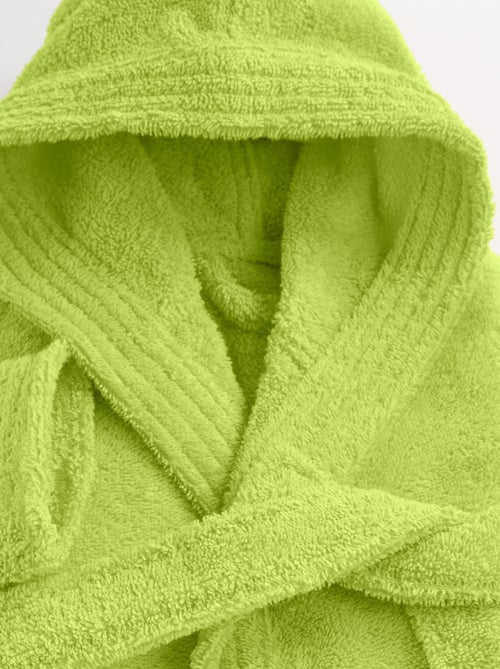 Peignoir enfant capuche en coton bouclette éponge COCOON - Kiabi