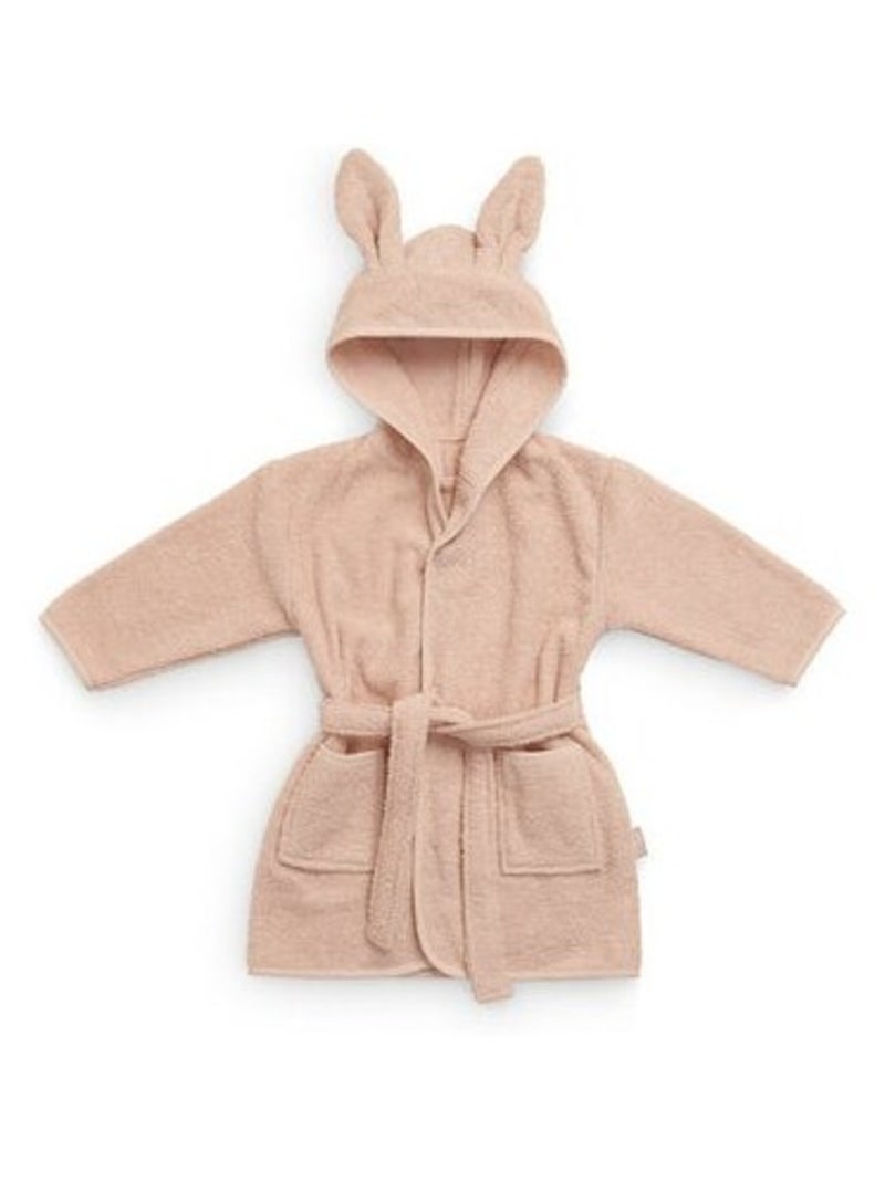 Peignoir enfant en coton Bois de rose - Kiabi