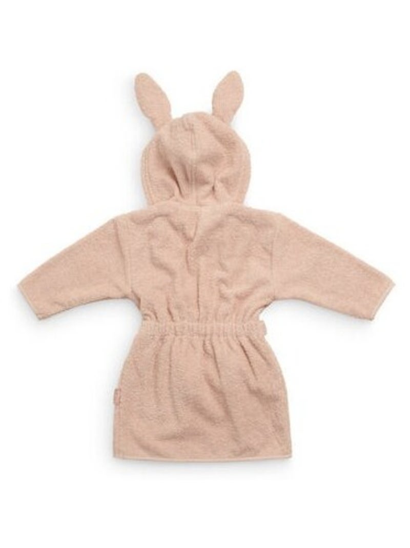 Peignoir enfant en coton Bois de rose - Kiabi
