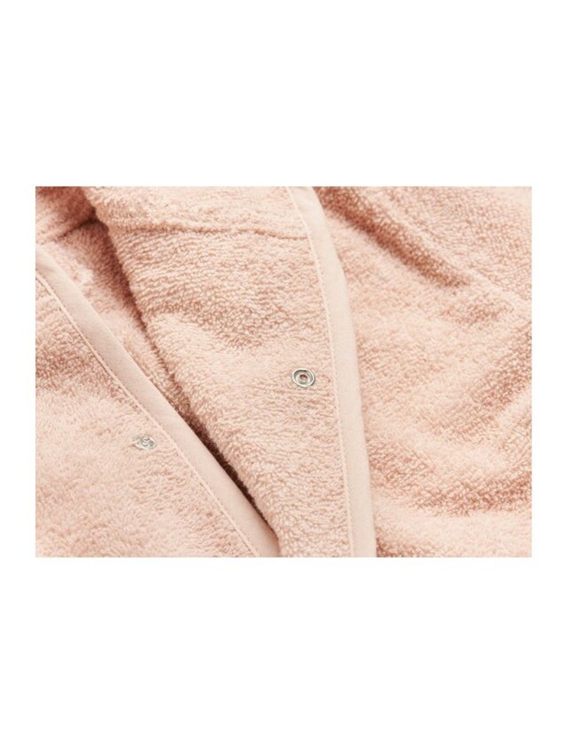Peignoir enfant en coton Bois de rose - Kiabi