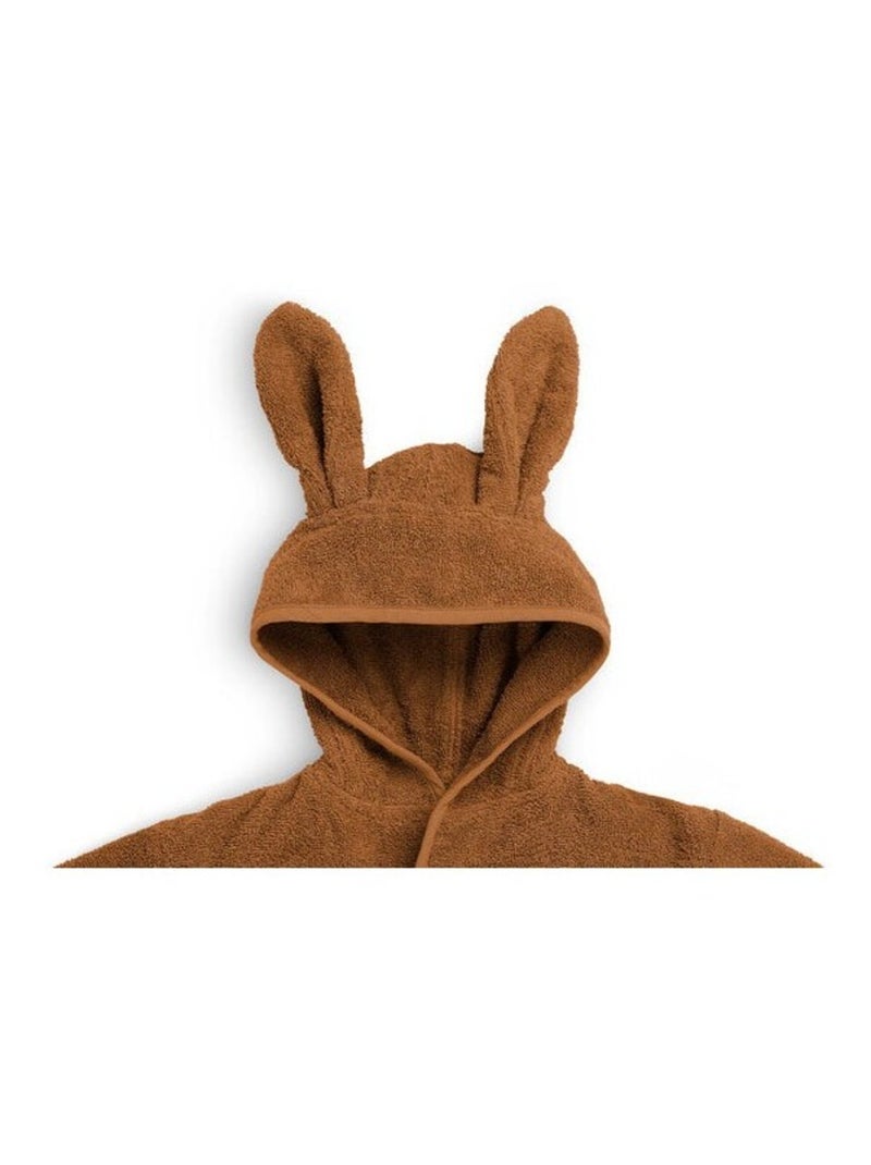 Peignoir enfant en coton Marron - Kiabi