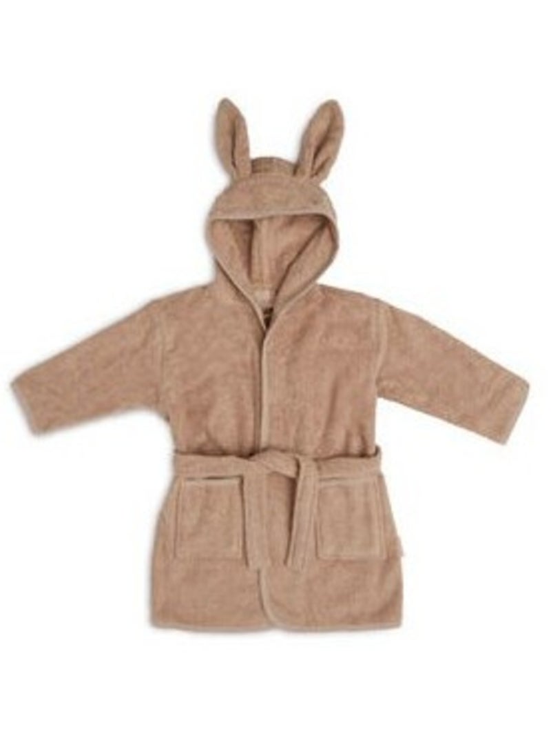 Peignoir enfant en coton Marron - Kiabi
