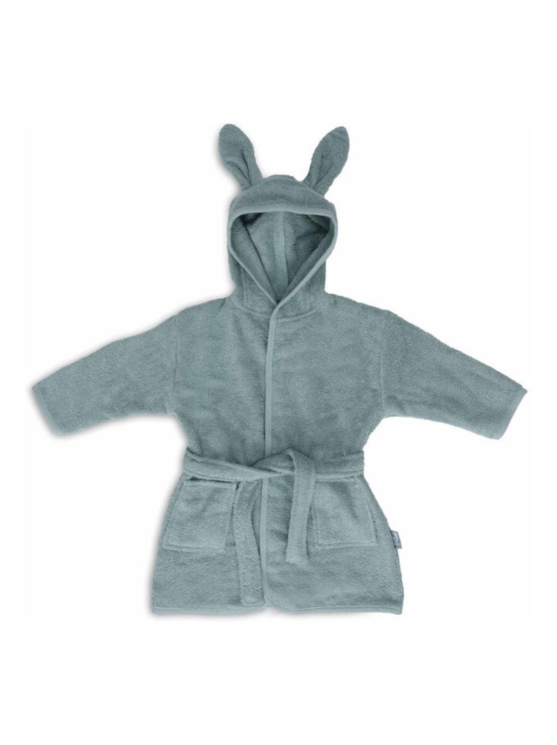 Peignoir enfant en coton Vert - Kiabi