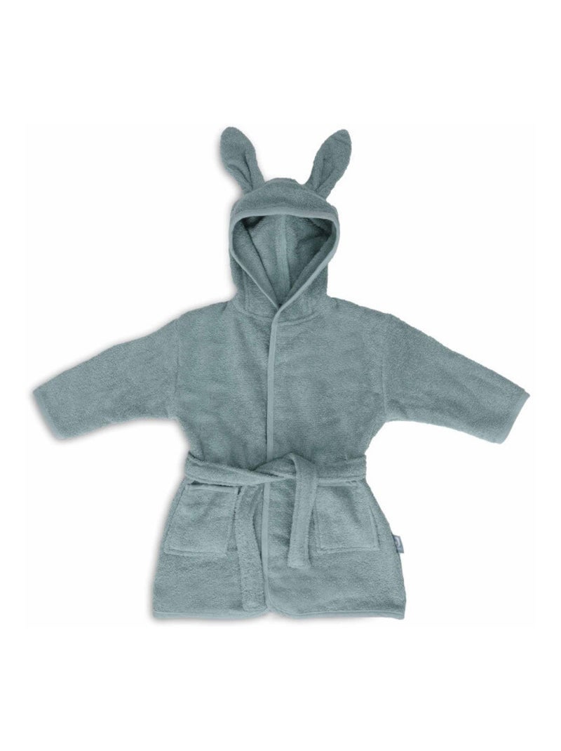 Peignoir enfant en coton Vert - Kiabi