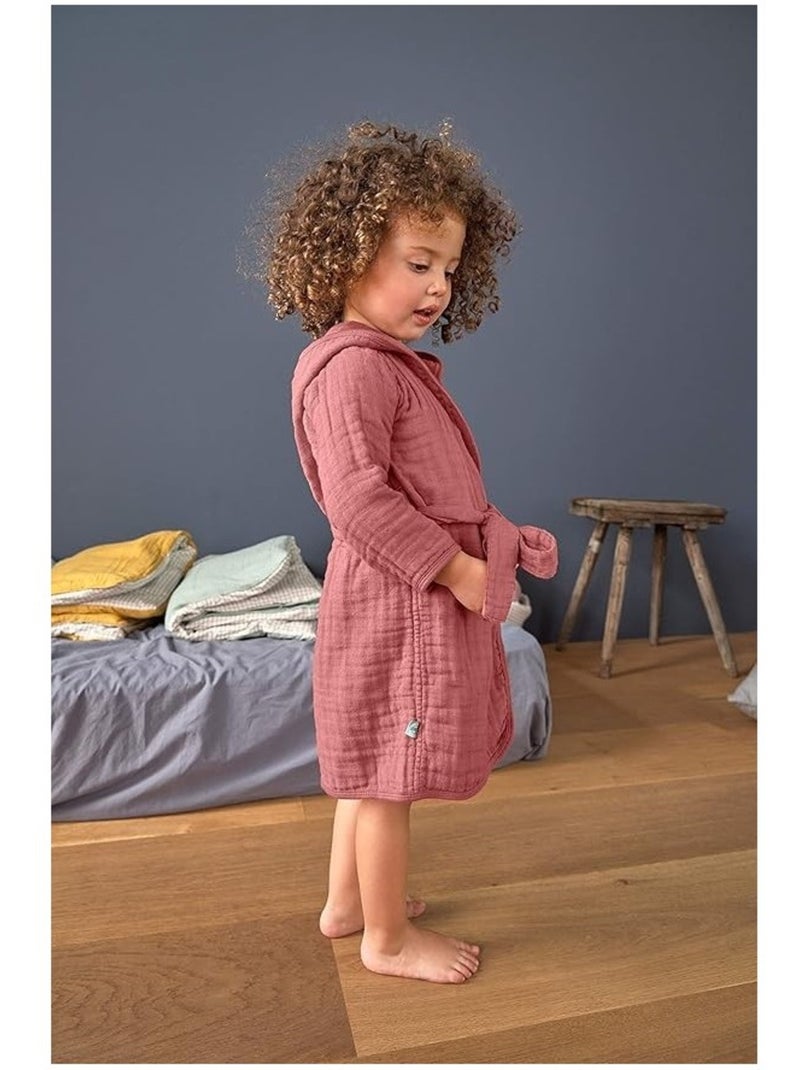 Peignoir enfant Gaze de coton PROMO LINGE Rose fushia - Kiabi