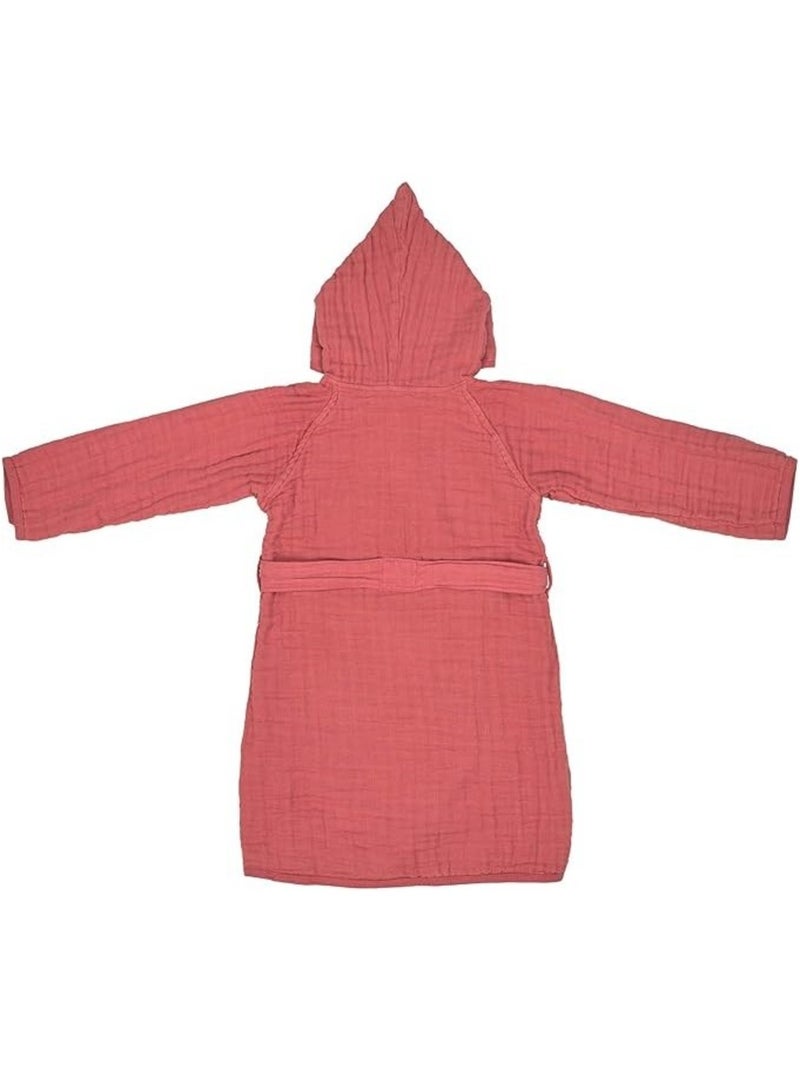 Peignoir enfant Gaze de coton PROMO LINGE Rose fushia - Kiabi