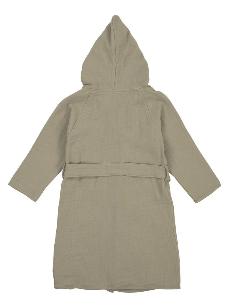 Peignoir enfant Gaze de coton PROMO LINGE Vert olive - Kiabi