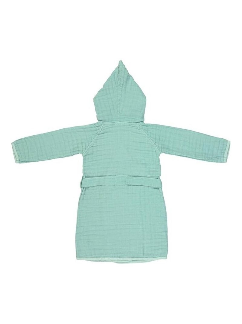 Peignoir enfant Gaze de coton PROMO LINGE Vert Sauge - Kiabi