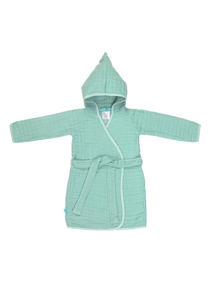 Peignoir enfant Gaze de coton PROMO LINGE Vert Sauge - Kiabi