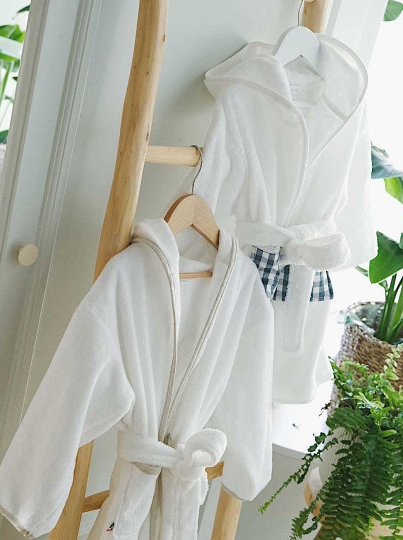 Peignoir enfant made in France Blanc - Kiabi